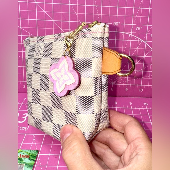 💗💖 Damier Azure zipper makeup cosmetic Pouch small wallet - Picture 3 of 17